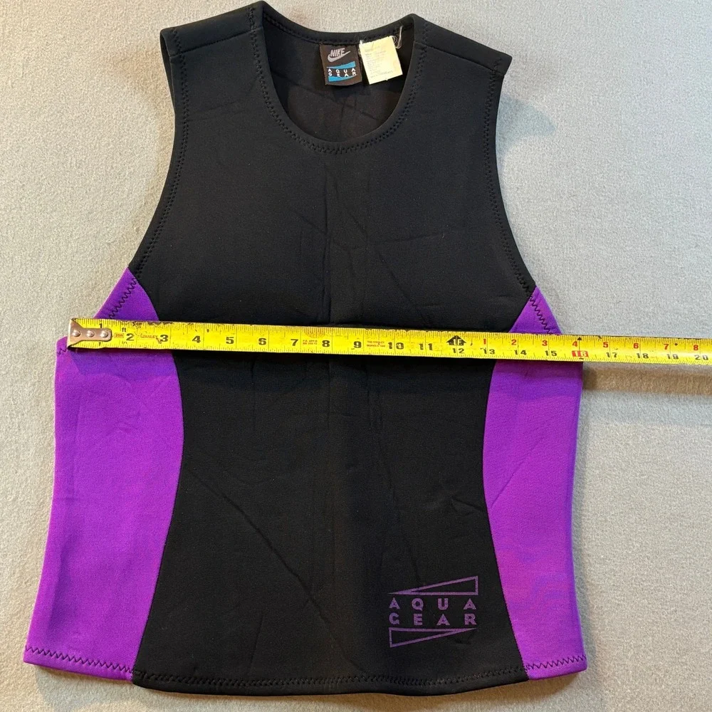 VTG Nike Aqua Gear Wetsuit Set Womens L/XL Purple Black Neoprene 90s Surf Swim